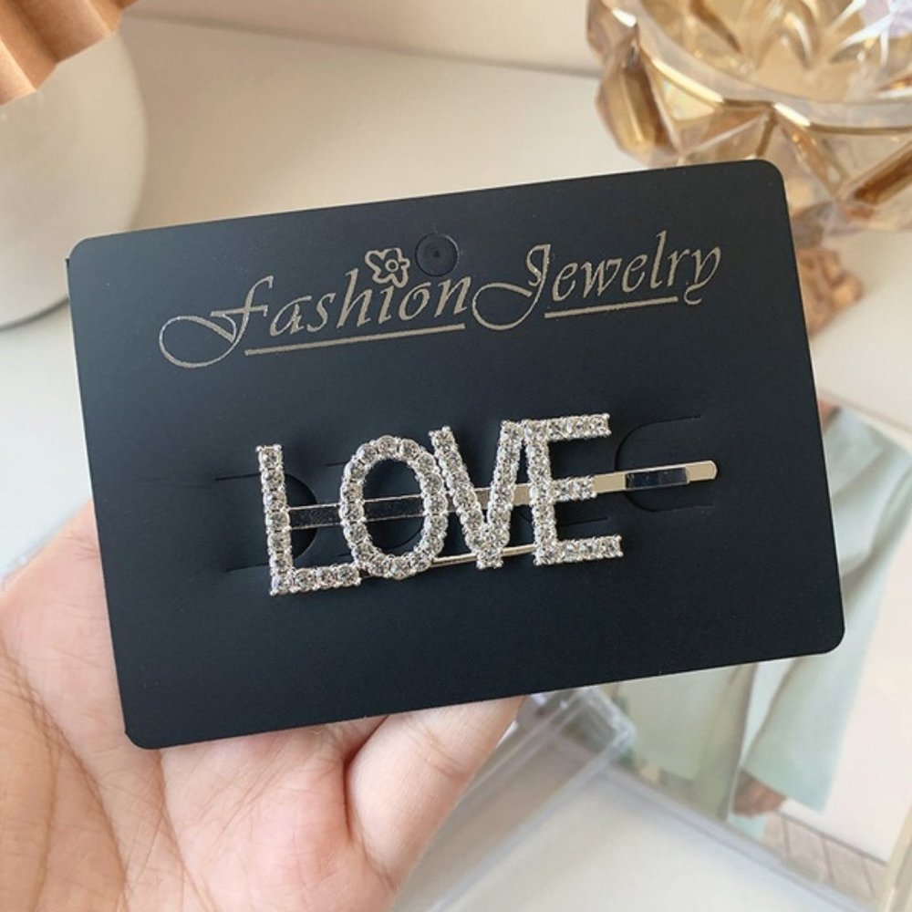 Sweet Glitter Love Hairpin